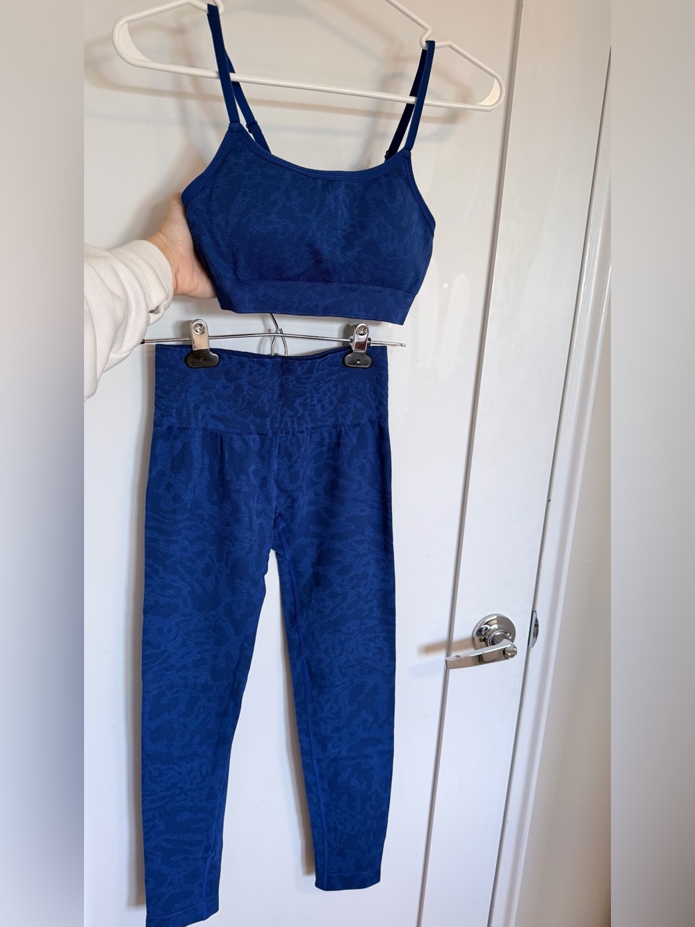 Aoxjox Camo Seamless Leggings and Bra Set